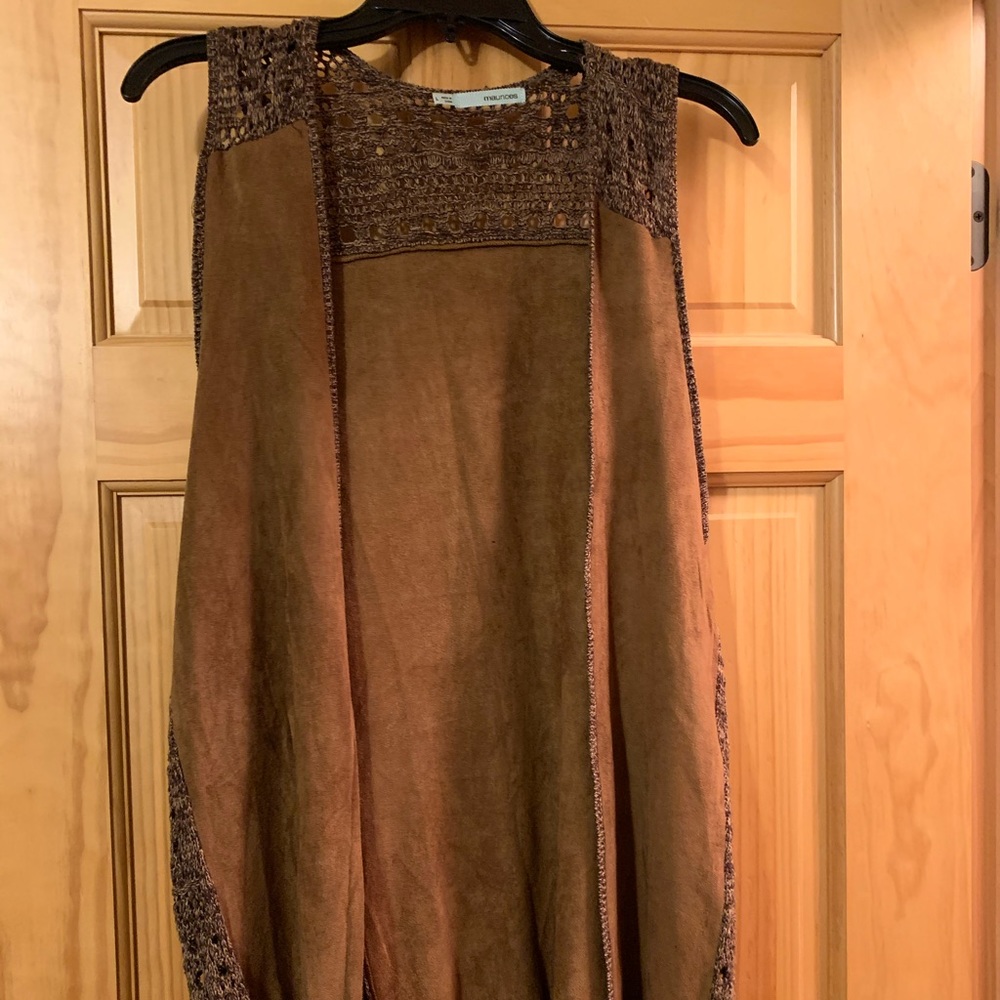 Maurice’s suede vest with fringe